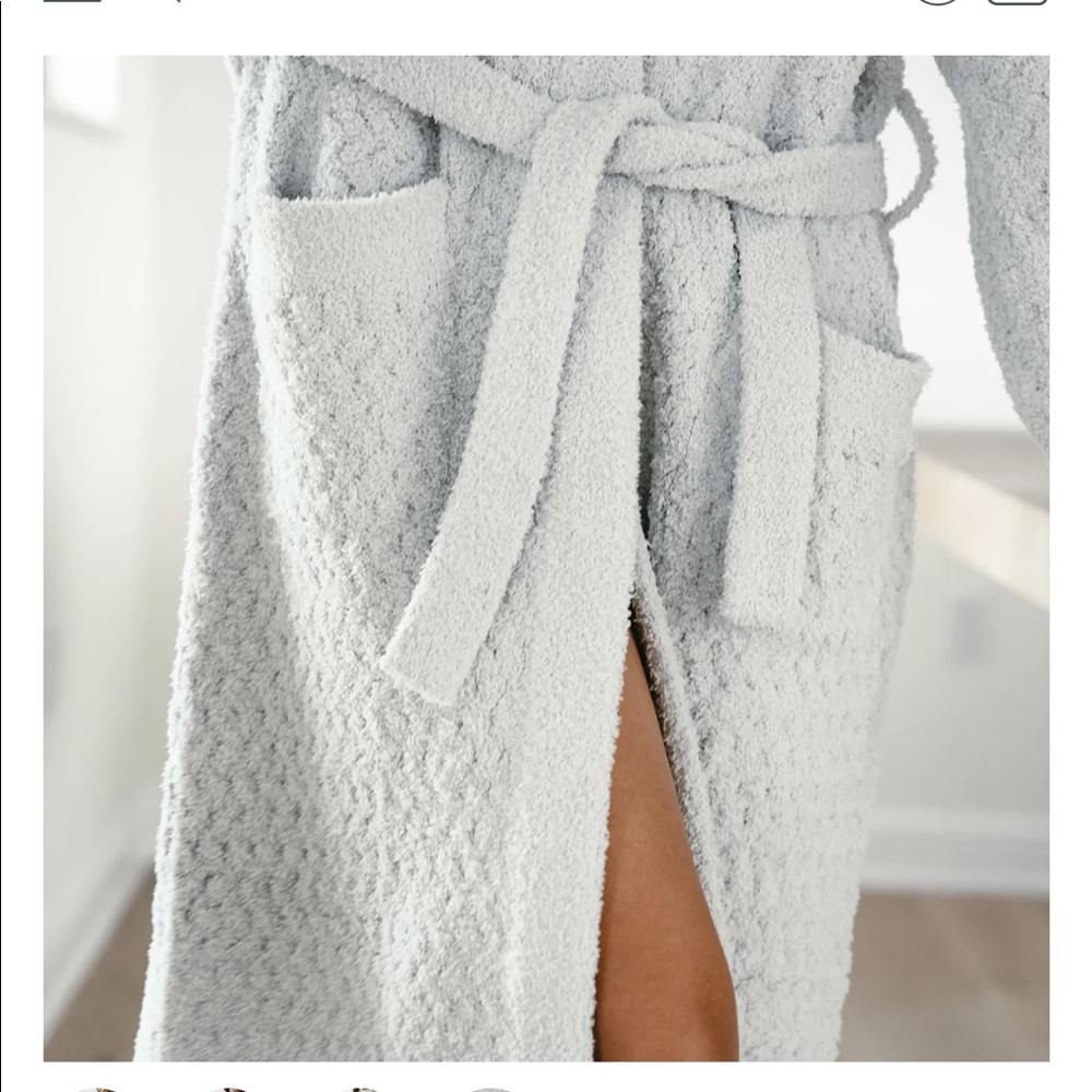 Cozy Gray Women's Robe - Picture 13 of 14